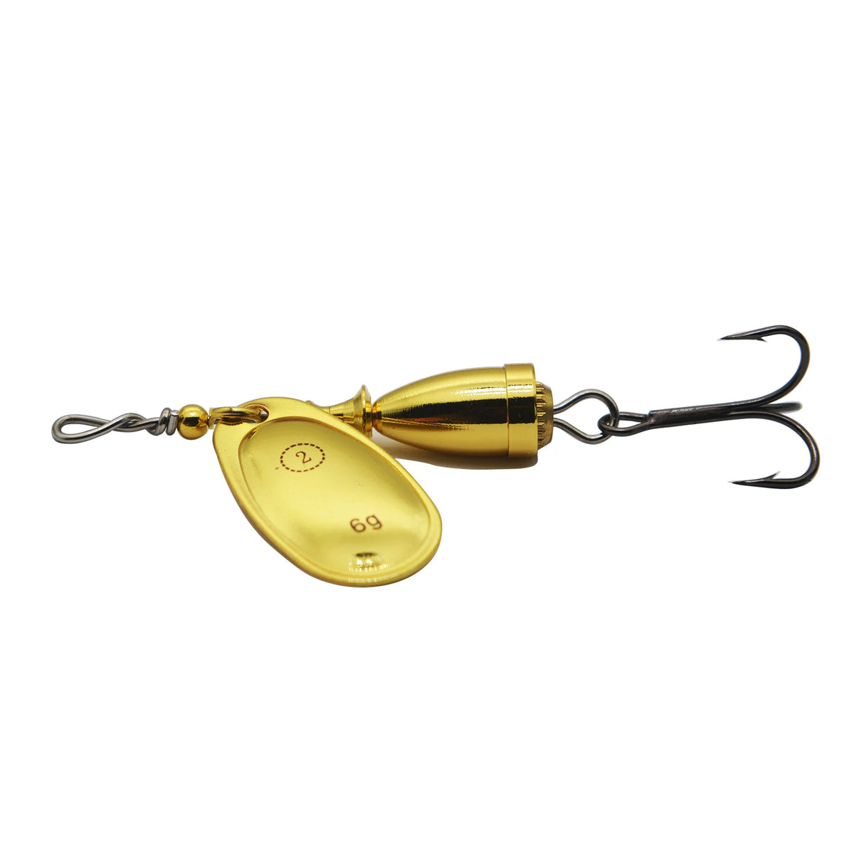 Fishing Lure Spinnerbait, Bass Trout Salmon Hard Metal Spinner Baits for Bass Walleye Trout Fishing Lures – Inline Spinner Baits