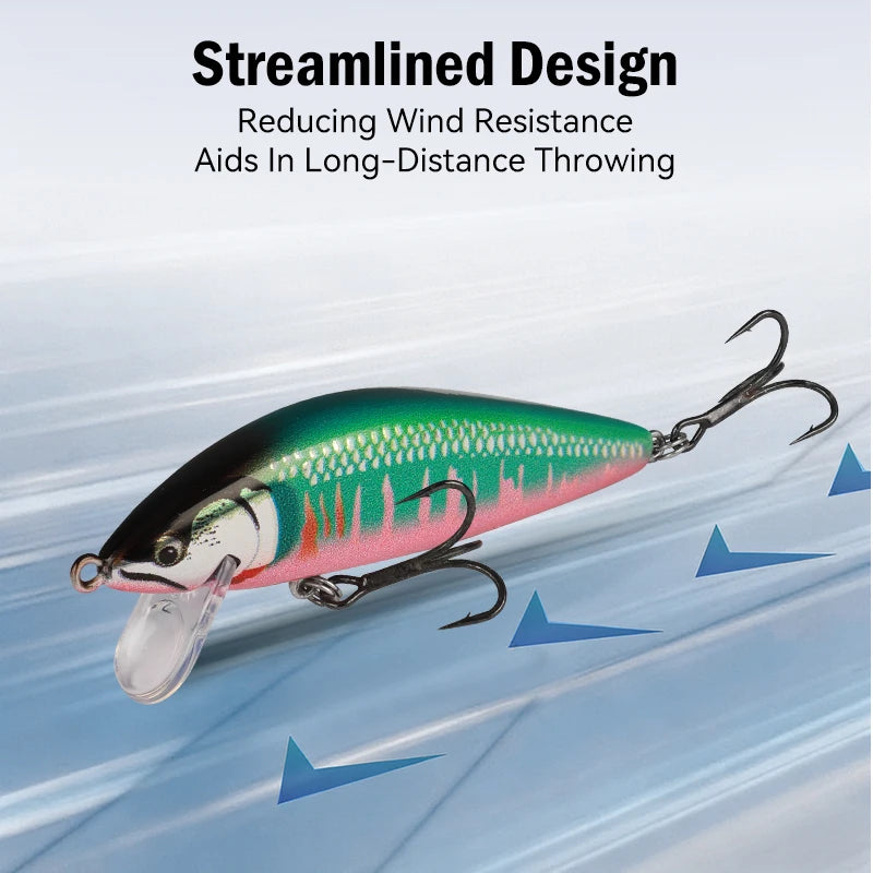 Sinking Minnow Fishing Lures 55Mm 4.7G 75Mm 10.5G Artificial Trout Lure Stream Lake Jerkbait Wobblers Hard Swimbaits