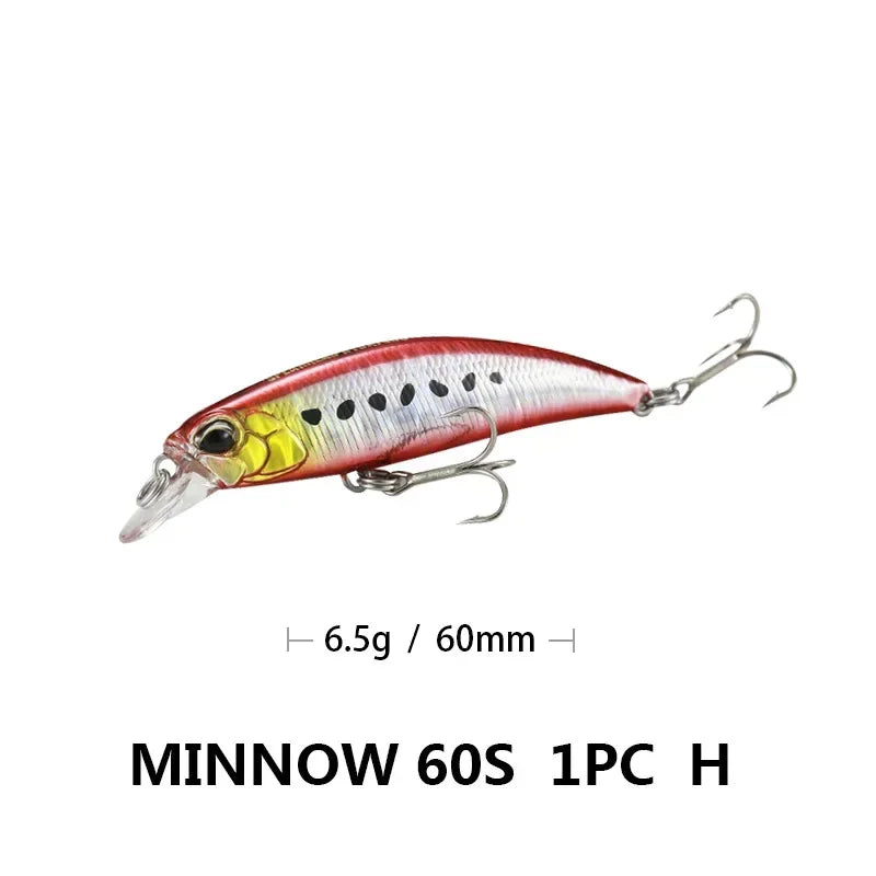 Minnow Wobbler RYUKI 80S Sinking Trolling Swimbait 8Cm 12G Rozantea Fishing Lure Jerkbait Artificial Bait Culter Alburnus Bass