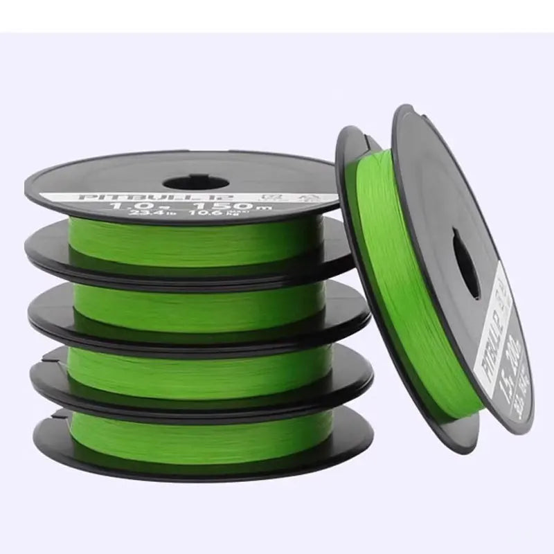 PITBULL 12 Braided Wire Strands Fishing Line 150M/200M Supple Flexibility Smoothness PE Line Low Elongation Lure Casting