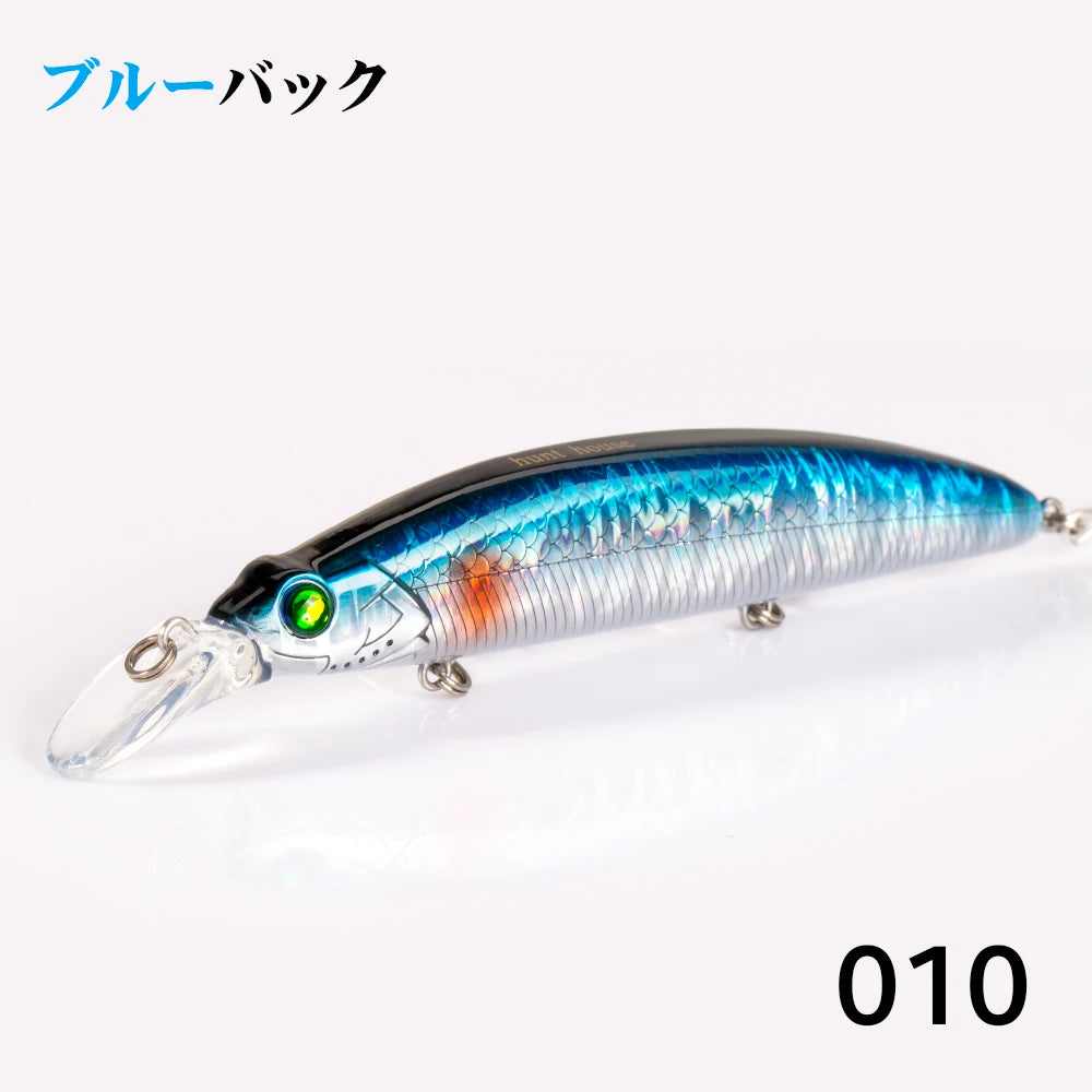 Hunthouse Lip Minnow Hard Fishing Lure Floating Jerkbait 110Mm19G Wobbler Artificial Bait Good for Fishing Flatfish