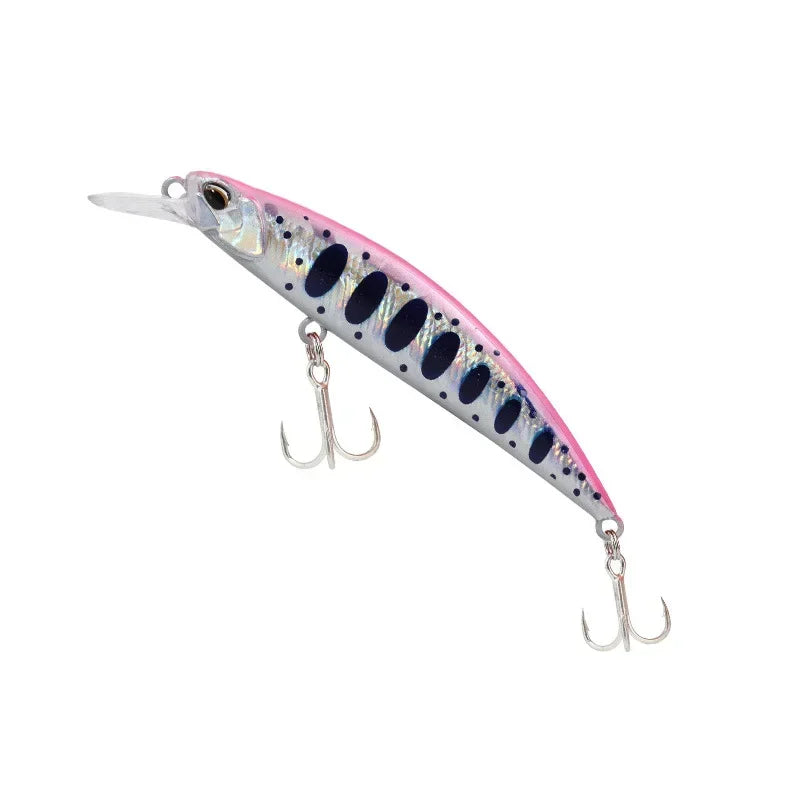 Minnow Wobbler RYUKI 80S Sinking Trolling Swimbait 8Cm 12G Rozantea Fishing Lure Jerkbait Artificial Bait Culter Alburnus Bass