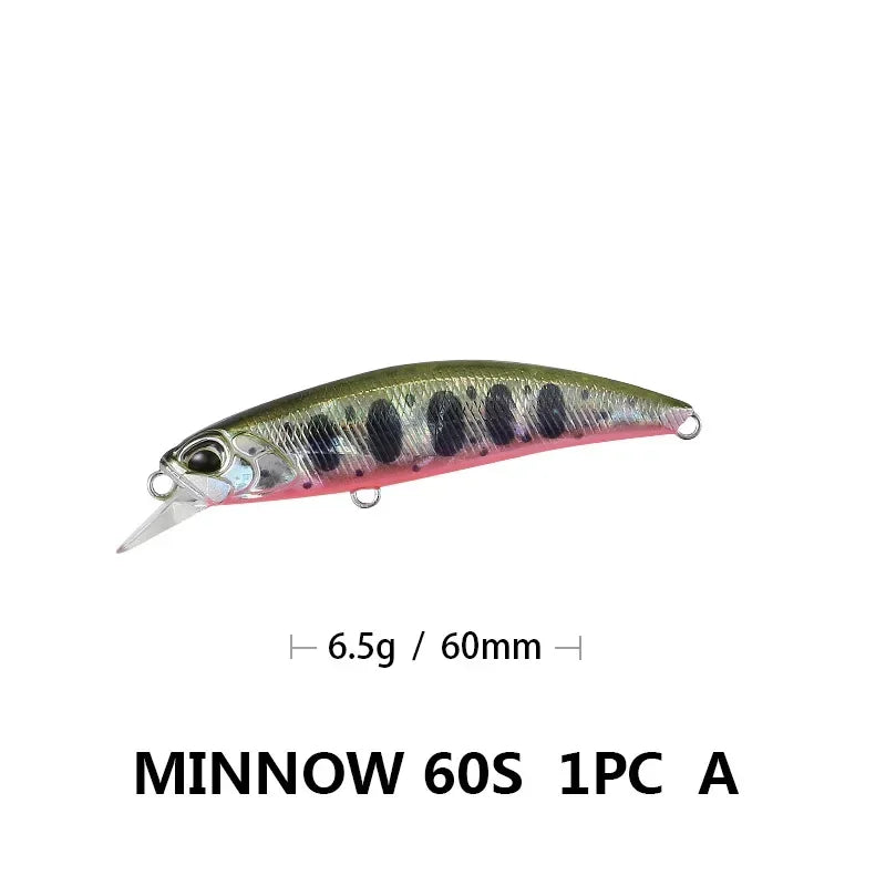 Minnow Wobbler RYUKI 80S Sinking Trolling Swimbait 8Cm 12G Rozantea Fishing Lure Jerkbait Artificial Bait Culter Alburnus Bass