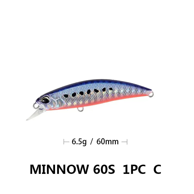 Minnow Wobbler RYUKI 80S Sinking Trolling Swimbait 8Cm 12G Rozantea Fishing Lure Jerkbait Artificial Bait Culter Alburnus Bass
