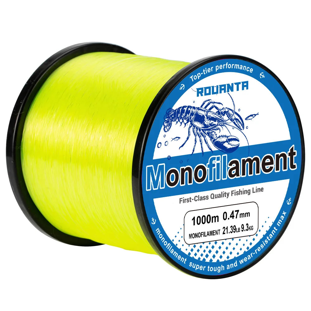 500M 1000M Nylon Fishing Line Monofilament Super Strong Abrasion Resistant Smooth Sinking Line for Carp Bass Pesca Tackl
