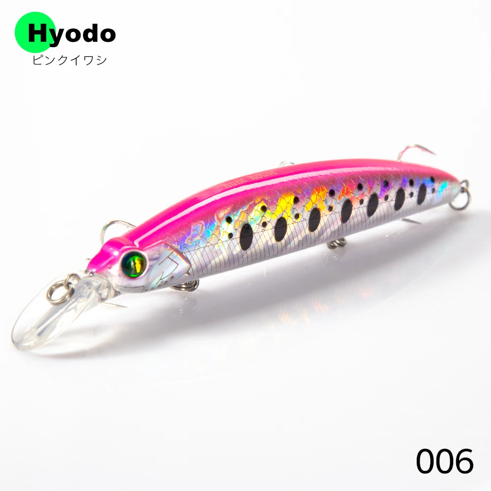 Hunthouse Lip Minnow Hard Fishing Lure Floating Jerkbait 110Mm19G Wobbler Artificial Bait Good for Fishing Flatfish
