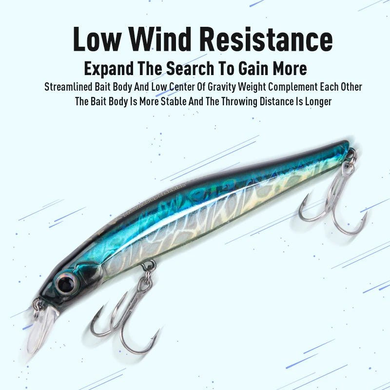Artist FR Silence Sinking Minnow Fishing Lures 80Mm 105Mm Jerkbaits Good Action Wobblers High Quality Hard Baits Sea Bass
