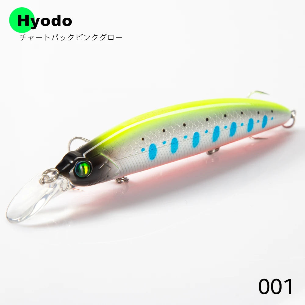 Hunthouse Lip Minnow Hard Fishing Lure Floating Jerkbait 110Mm19G Wobbler Artificial Bait Good for Fishing Flatfish