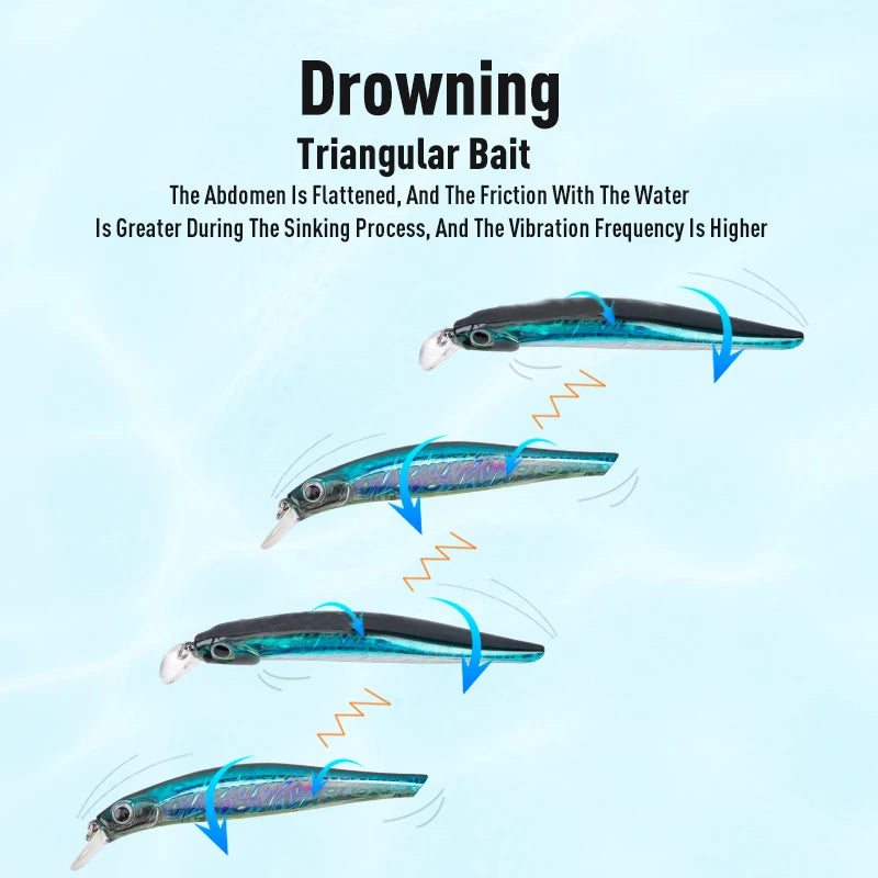 Artist FR Silence Sinking Minnow Fishing Lures 80Mm 105Mm Jerkbaits Good Action Wobblers High Quality Hard Baits Sea Bass