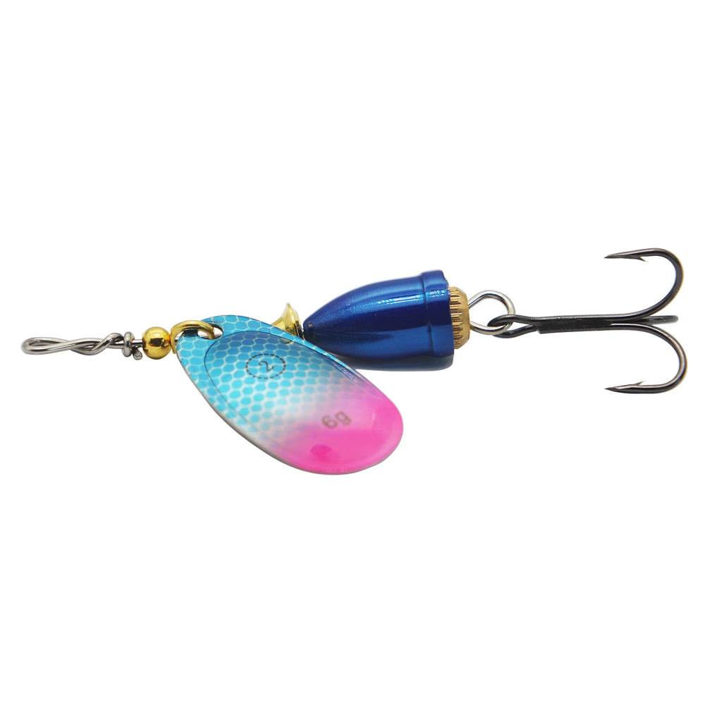 Fishing Lure Spinnerbait, Bass Trout Salmon Hard Metal Spinner Baits for Bass Walleye Trout Fishing Lures – Inline Spinner Baits