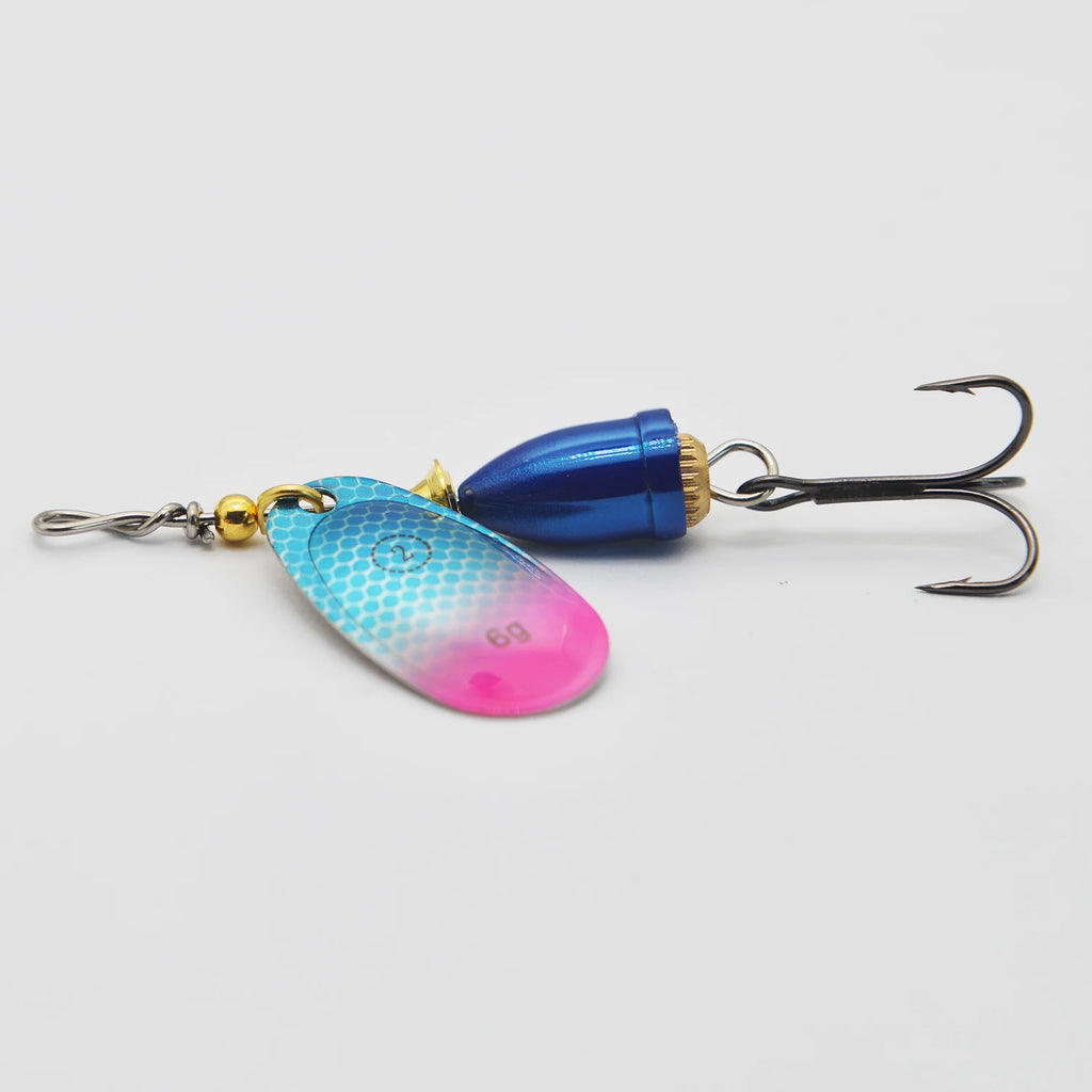 Fishing Lure Spinnerbait, Bass Trout Salmon Hard Metal Spinner Baits for Bass Walleye Trout Fishing Lures – Inline Spinner Baits