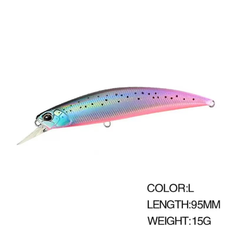 Realis Jerkbait 95Mm 15G Wobblers Duo Ryuki 95 Hard Bait Minnow Japan Sinking Baits Bass Fishing Lure for Fishing Pike