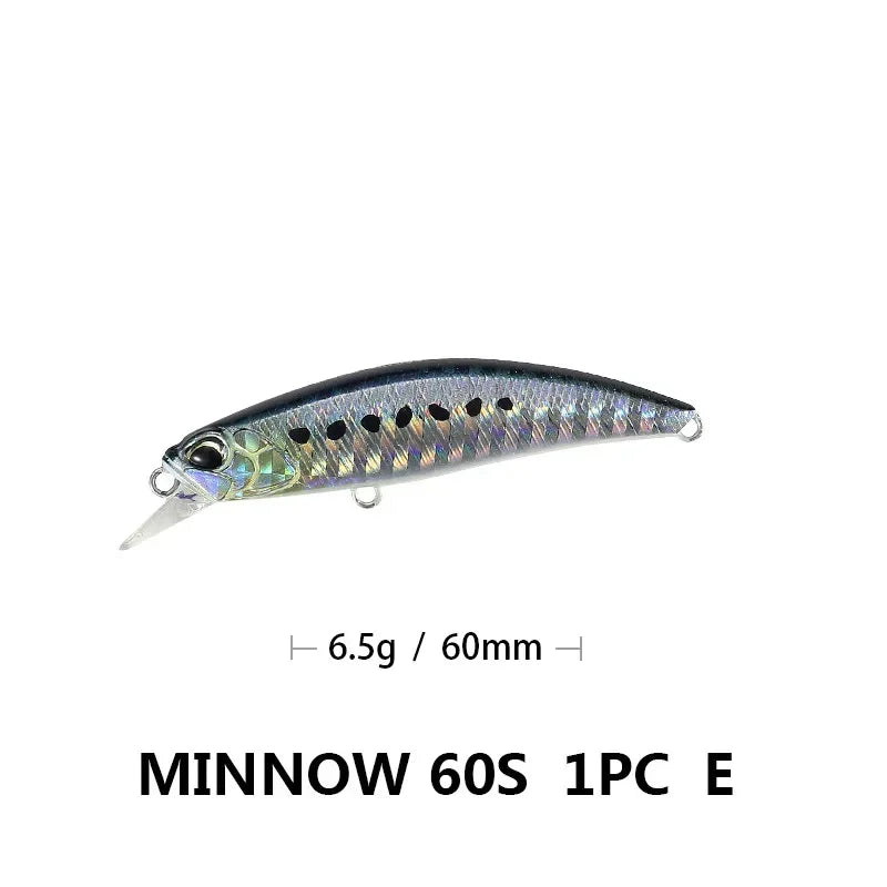 Minnow Wobbler RYUKI 80S Sinking Trolling Swimbait 8Cm 12G Rozantea Fishing Lure Jerkbait Artificial Bait Culter Alburnus Bass