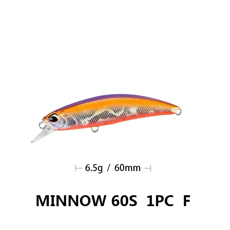 Minnow Wobbler RYUKI 80S Sinking Trolling Swimbait 8Cm 12G Rozantea Fishing Lure Jerkbait Artificial Bait Culter Alburnus Bass