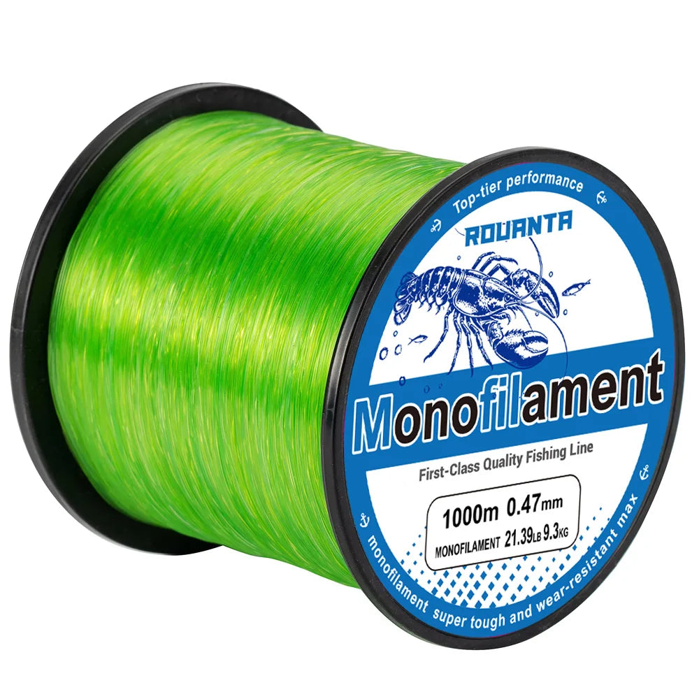 500M 1000M Nylon Fishing Line Monofilament Super Strong Abrasion Resistant Smooth Sinking Line for Carp Bass Pesca Tackl