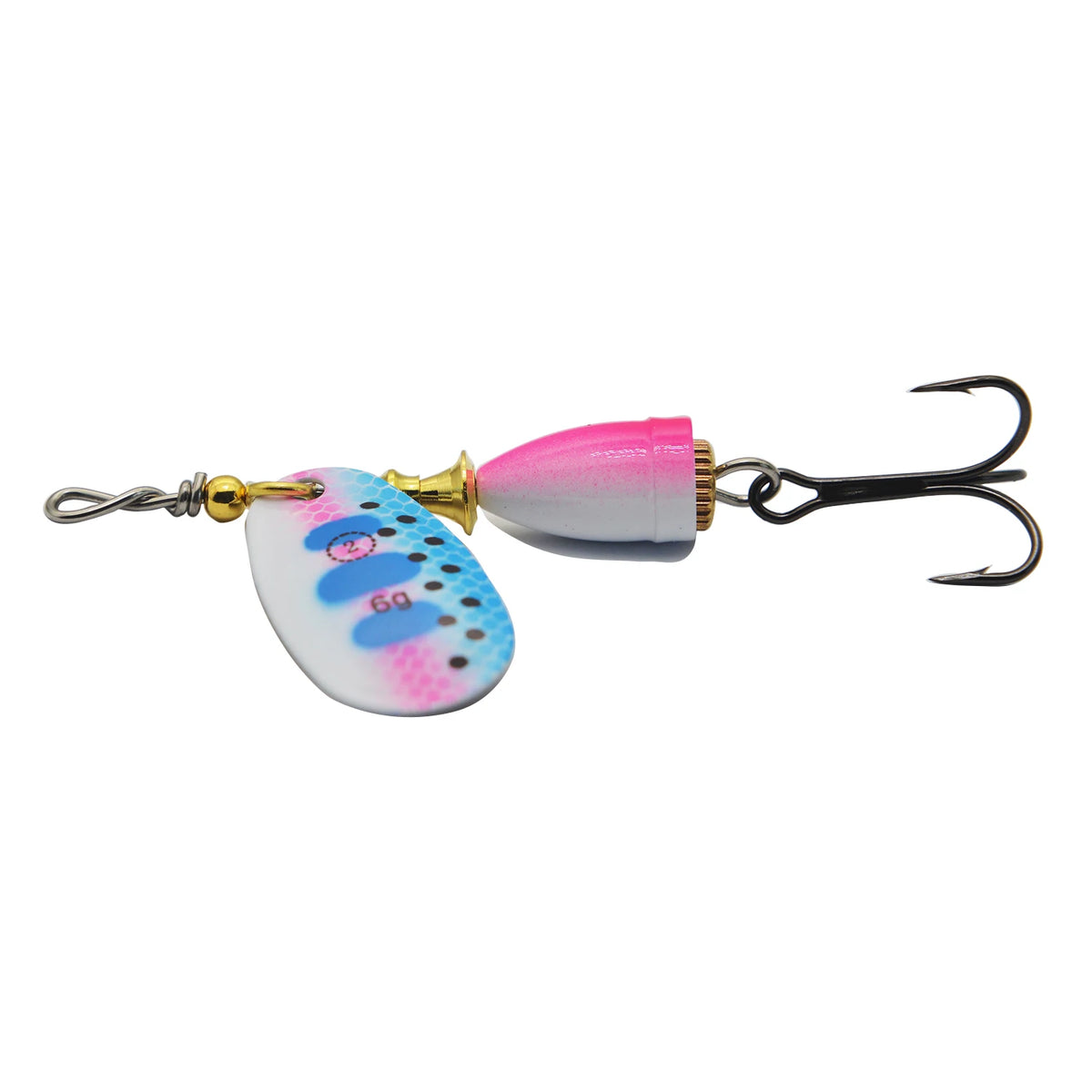 Fishing Lure Spinnerbait, Bass Trout Salmon Hard Metal Spinner Baits for Bass Walleye Trout Fishing Lures – Inline Spinner Baits