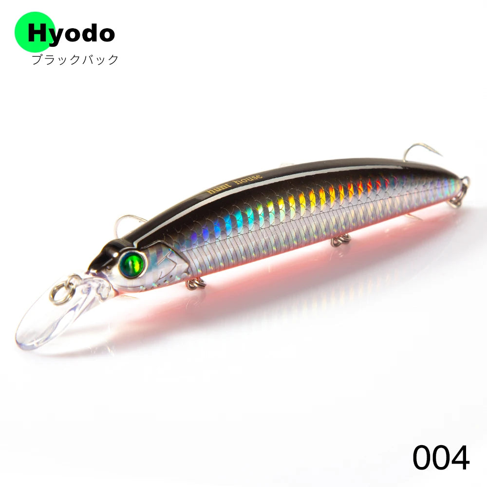 Hunthouse Lip Minnow Hard Fishing Lure Floating Jerkbait 110Mm19G Wobbler Artificial Bait Good for Fishing Flatfish