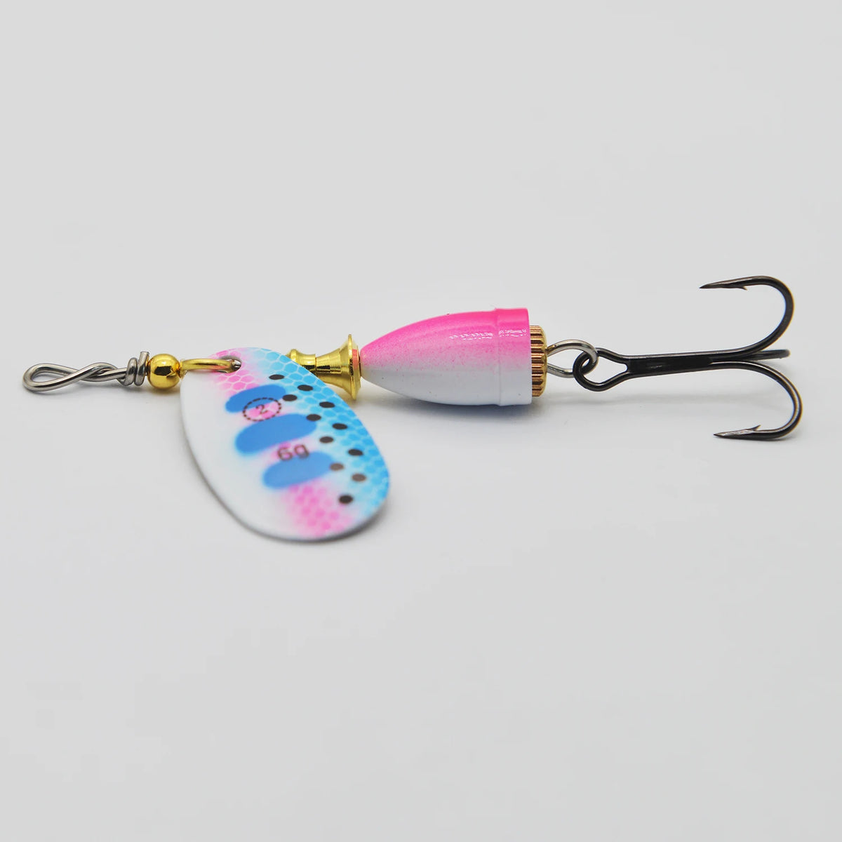 Fishing Lure Spinnerbait, Bass Trout Salmon Hard Metal Spinner Baits for Bass Walleye Trout Fishing Lures – Inline Spinner Baits